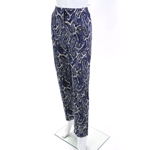 DIANE VON FURSTENBERG Paisley MID RISE SKINNY PANT Size 6 DVF NWT - Picture 2 of 7